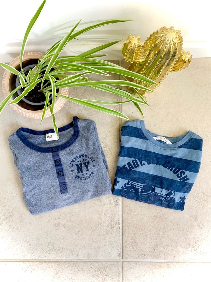 Lot de 2 t-shirt manches longues 4 ans