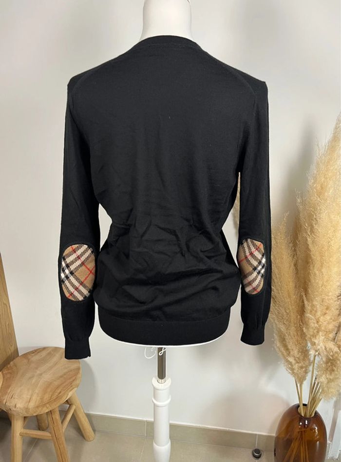 Pull en laine noir Burberry