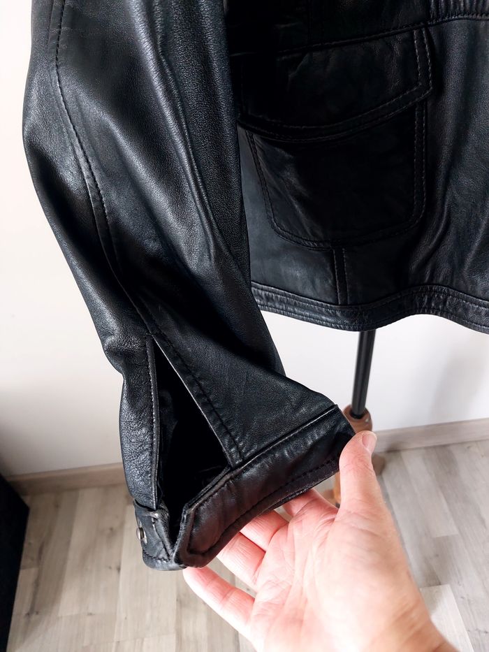 Veste en cuir noire - photo numéro 6
