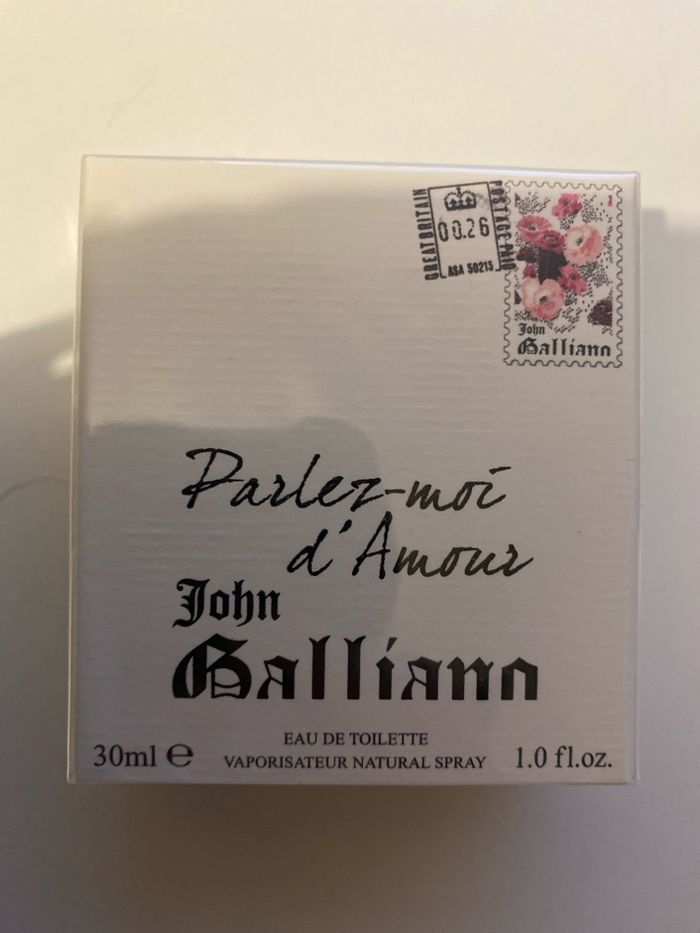 John Galliano: parlez moi d’Amour  parfum neuf collector