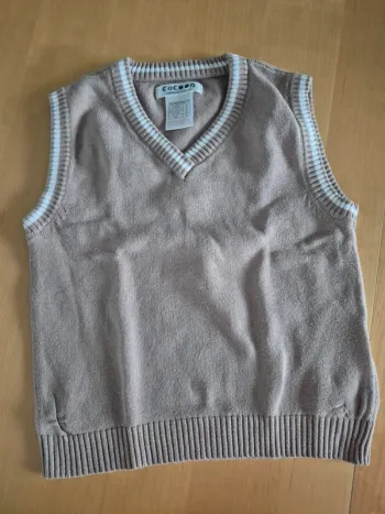 Pull sans manches surchemise 24 mois