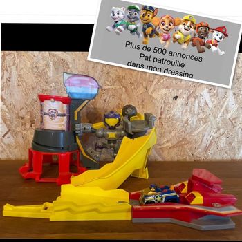 Playset Meteor Track Set Mighty Pups Charged Up Pat'Patrouille avec Chase True métal et sa boule