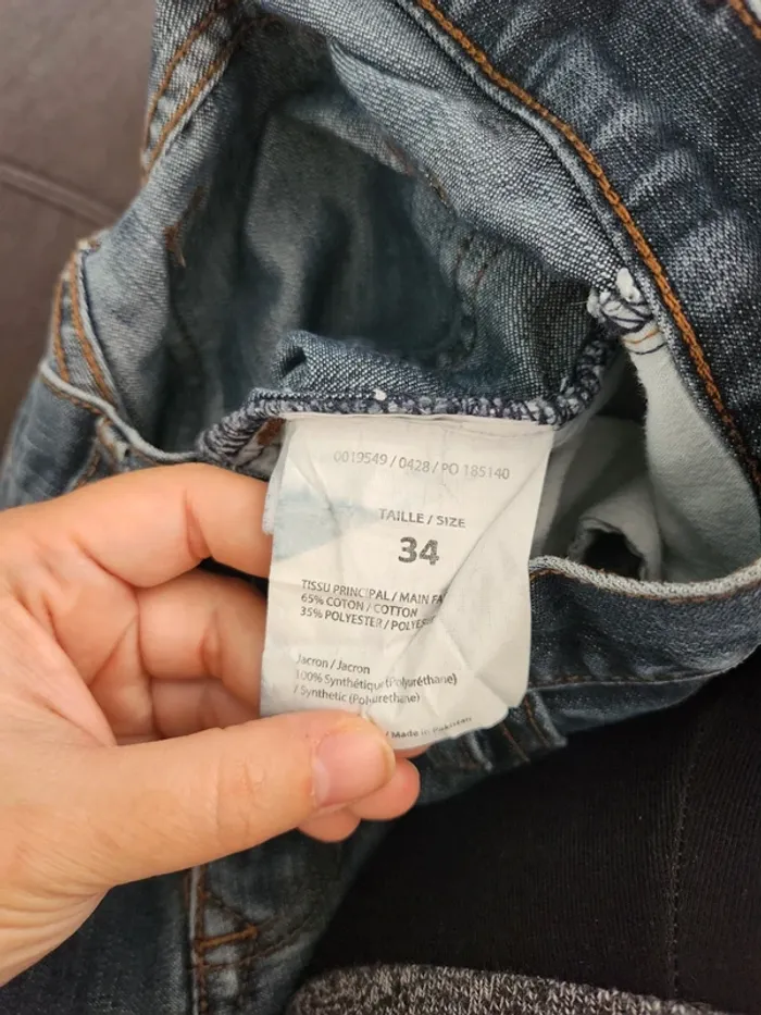 Pantalon Jean bleu LH taille 34 en très bon état - photo numéro 6