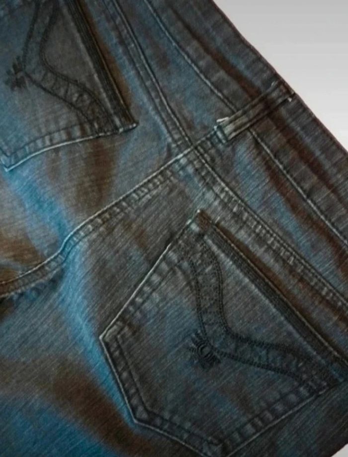 Jean stretch gris noir taille M  38 la city - photo numéro 4