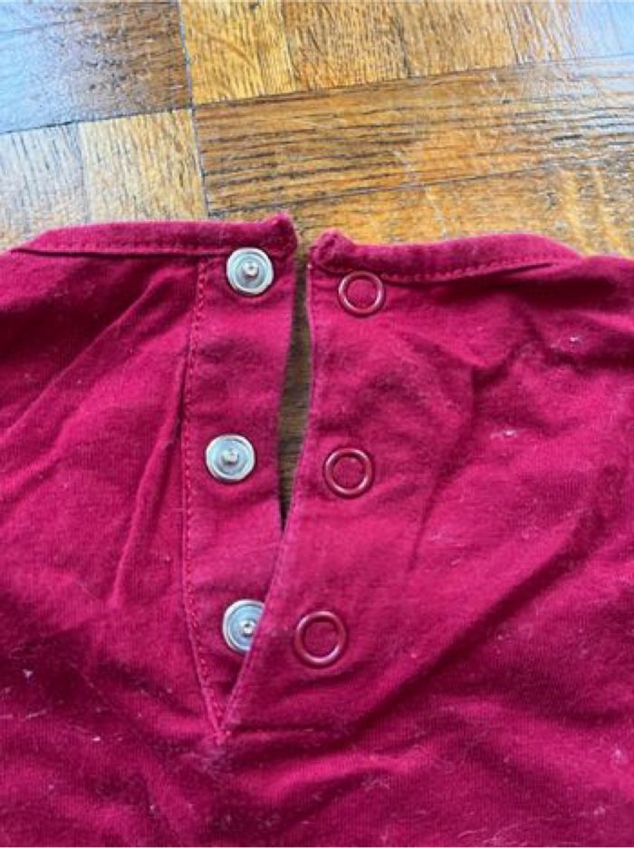 Chemise rouge bordeaux 24 mois - photo numéro 3