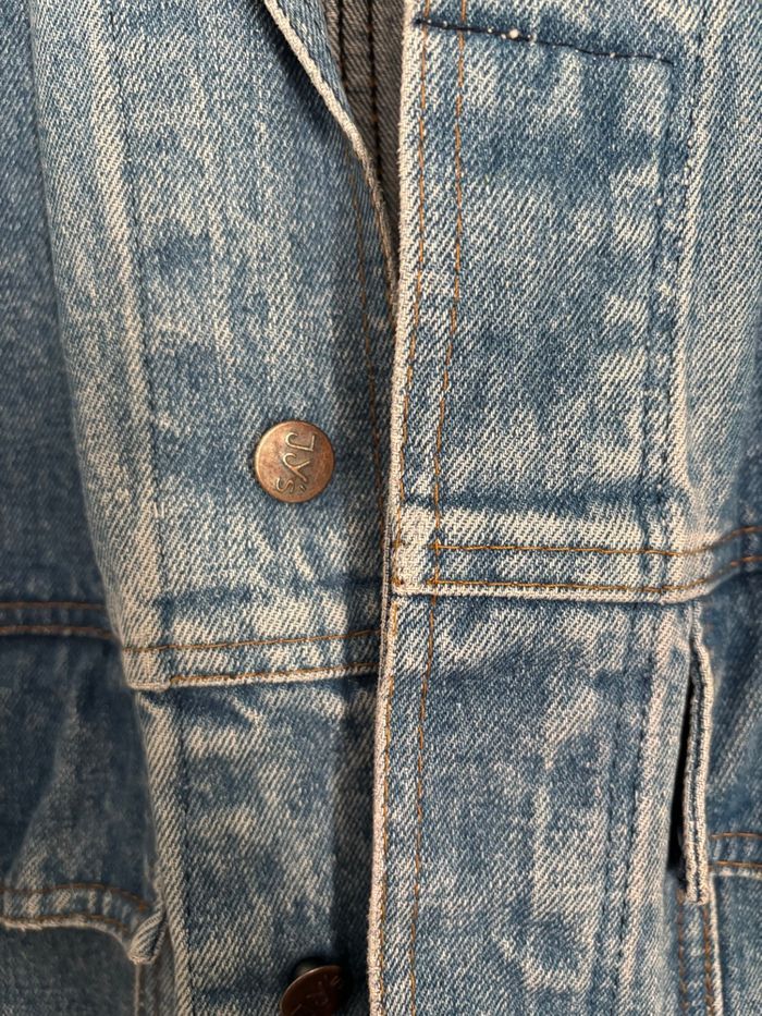 Veste en jean vintage mixte Jy’s – Coupe loose oversize taille 42 – Denim bleu - photo numéro 8