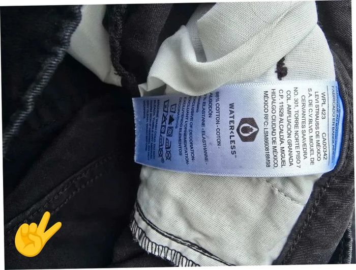 Jeans Levi's Signature W29 FR38 L30 coupe droite noir Homme Men pan353b - photo numéro 7