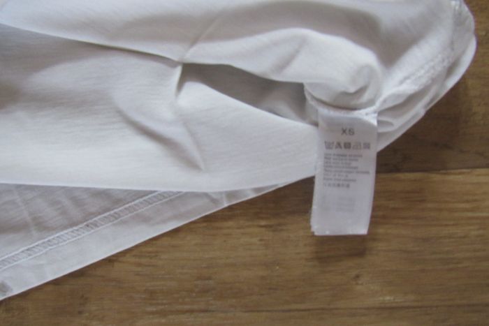TEE SHIRT MC BLANC ET BORDEAUX "BIZZBEE" - TAILLE XS - n°11 - photo numéro 3