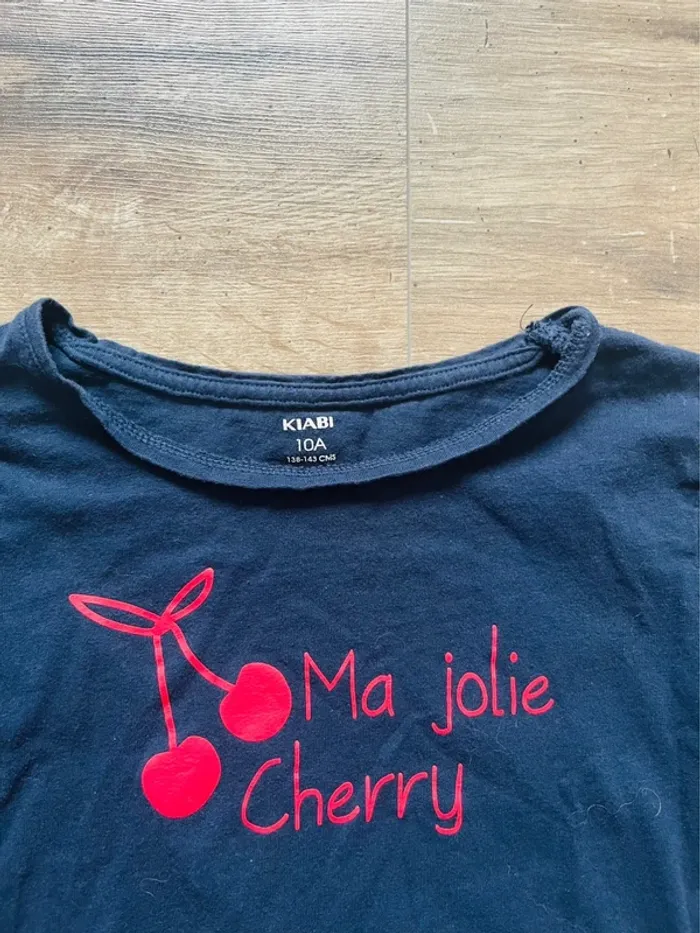 T shirt fille 10 ans manches courtes - photo numéro 2