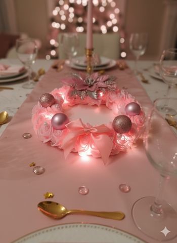 Couronne de Noël et sa lumière