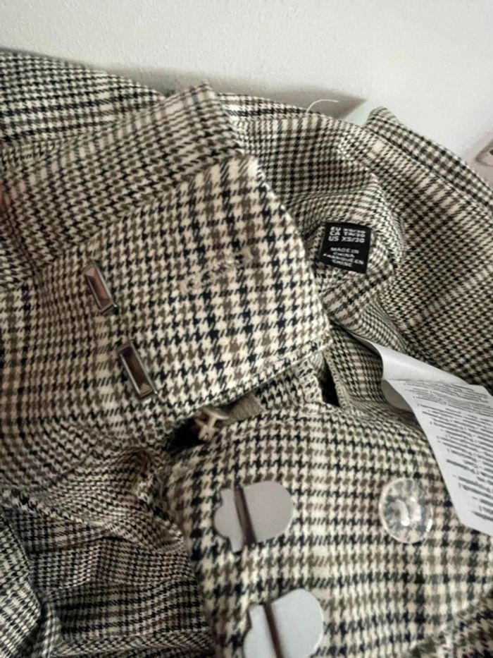 Pantalon à pinces quadrillé taille xs vero moda - photo numéro 6