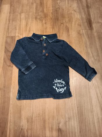 Polo manches longues Tao 18mois