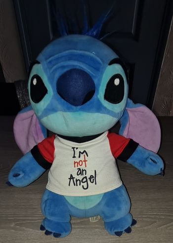 Doudou peluche Disney 30 cm Lilo et Stitch I'm not an Angel