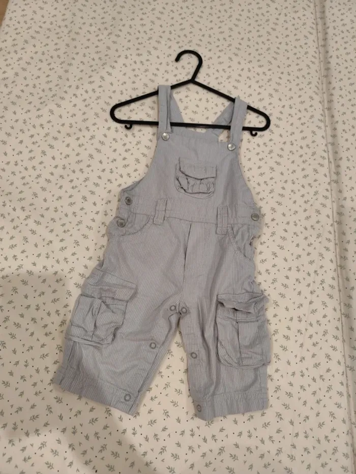 Salopette 100% coton 6 mois comme neuve