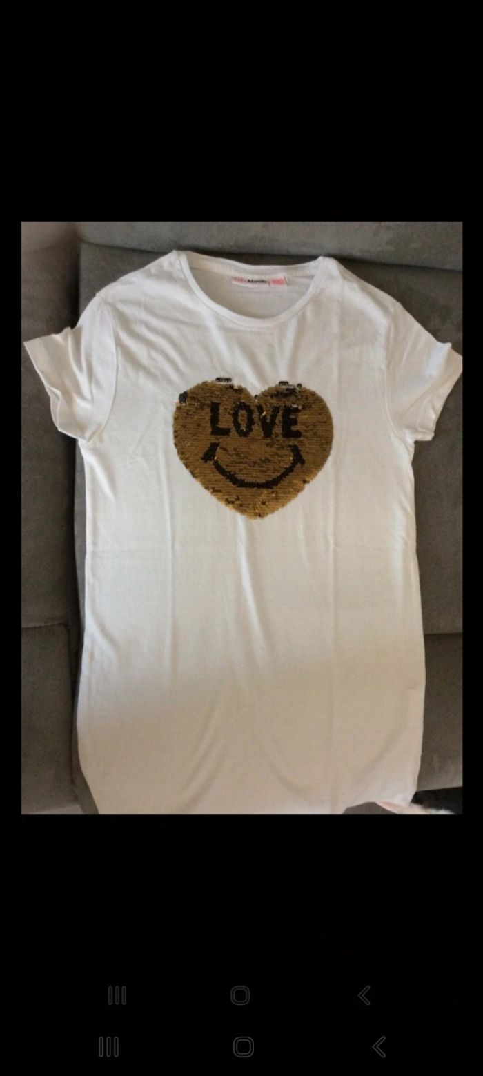 Tee-shirt sequins reversibles Lili Marelle