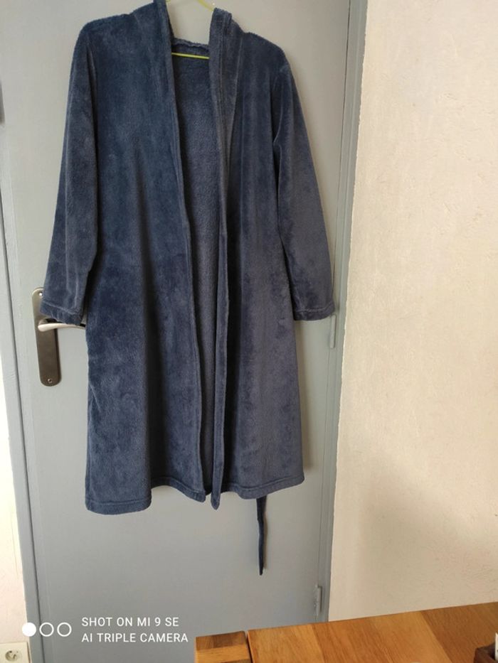 Robe de chambre bleue marine taille 40 - photo numéro 3