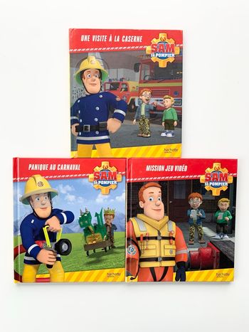 Lot de 3 livres 📚 Sam le pompier