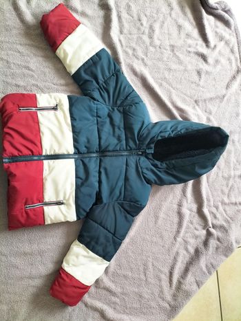 Doudoune chaude tricolore