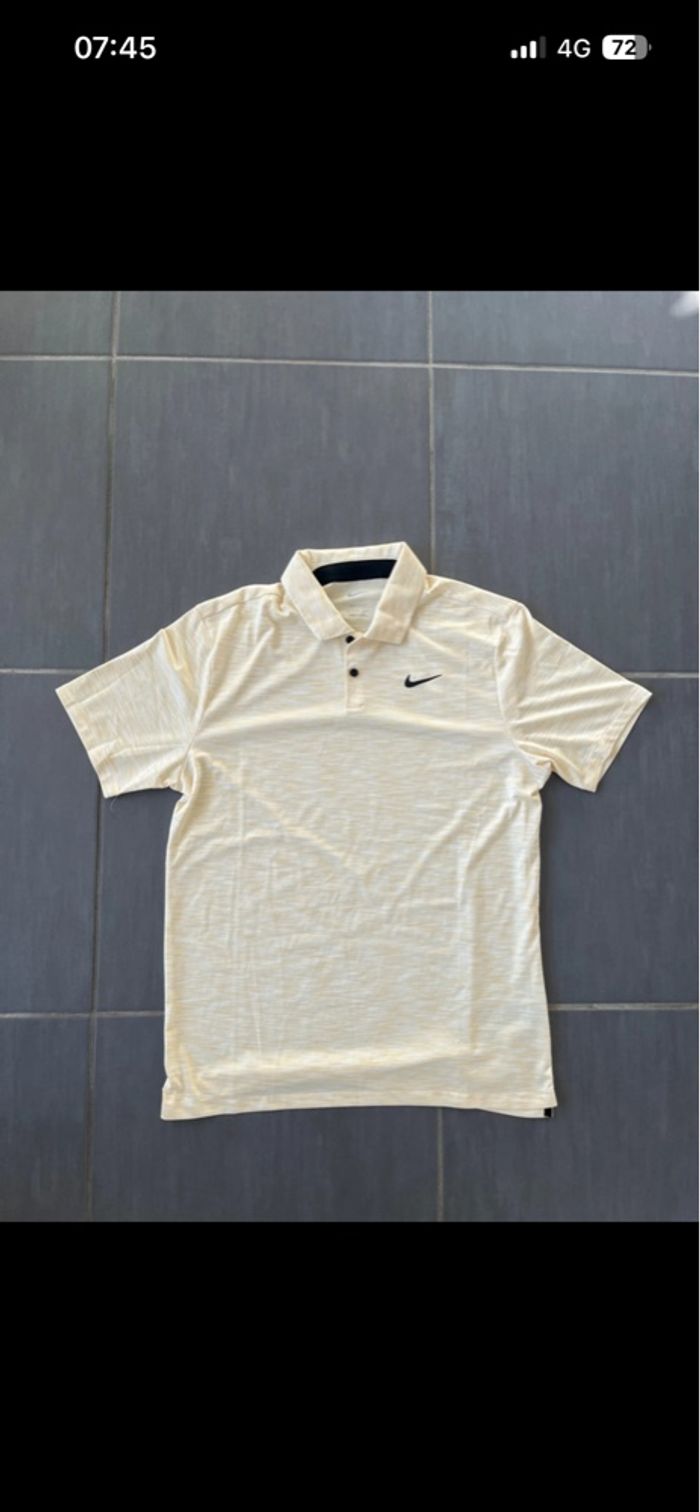 Polo tshirt Nike Homme Sport Orange Jaune M Dry Fit - photo numéro 2