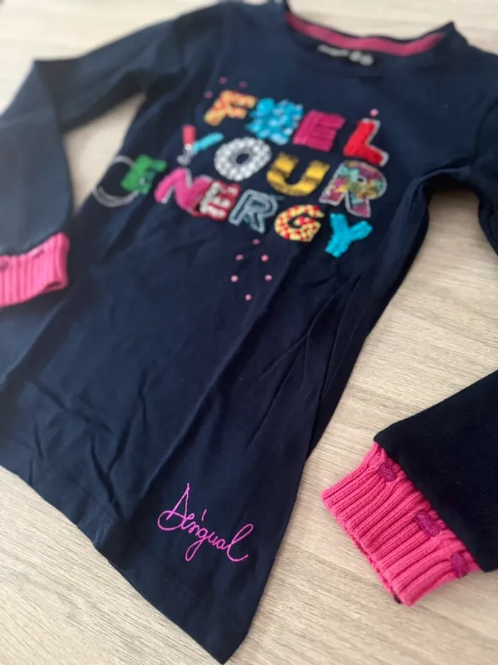 Sous-pull Desigual fille 10 ans 🌈 - photo numéro 2