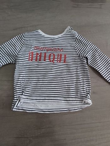 2 tee-shirt manche longue 6 mois garçon