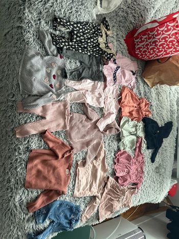 Robe, pantalon, Fille taille neuf mois