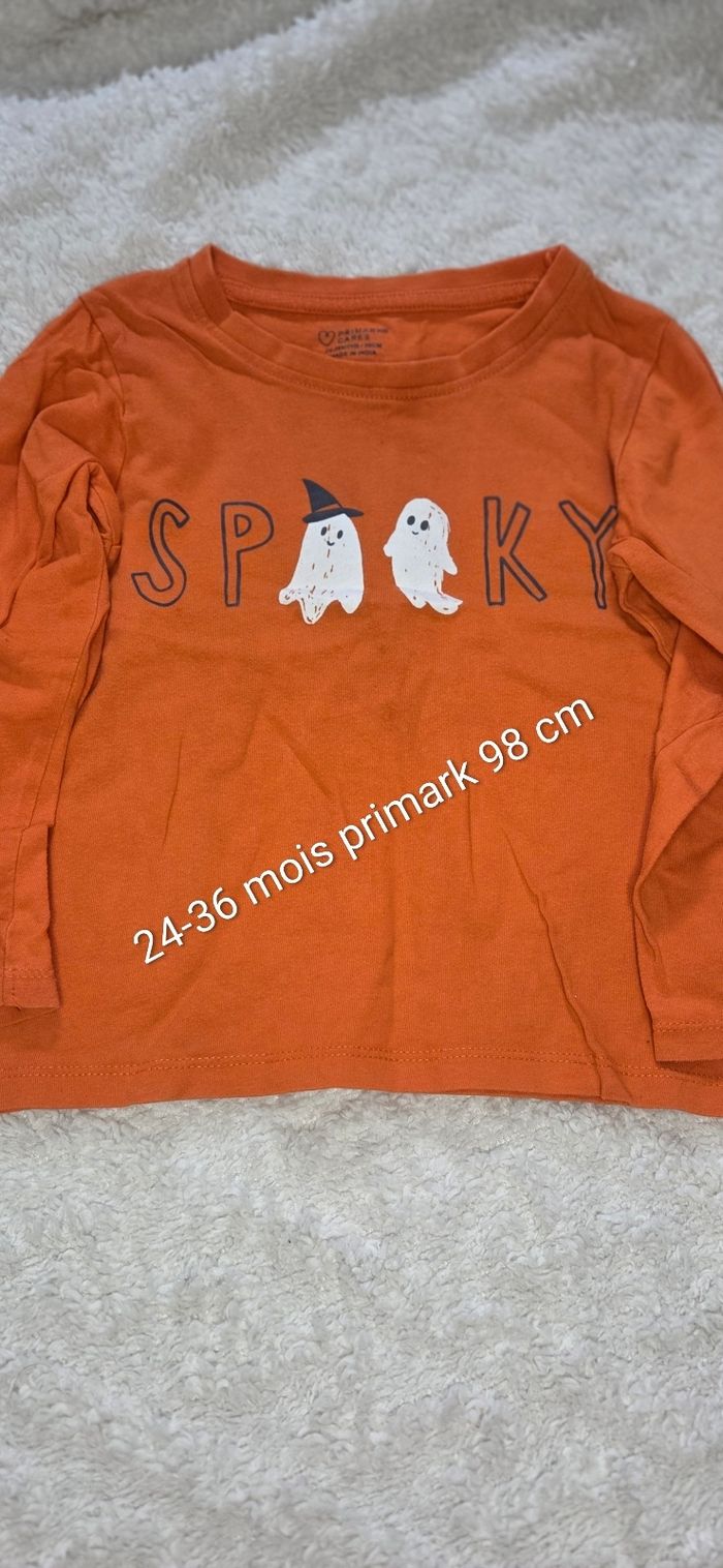 Tee-shirt manches longues halloween 24-36 mois primark