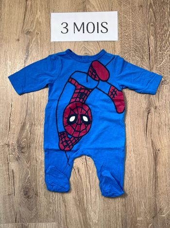 Pyjama une pièce été Spiderman 3 mois