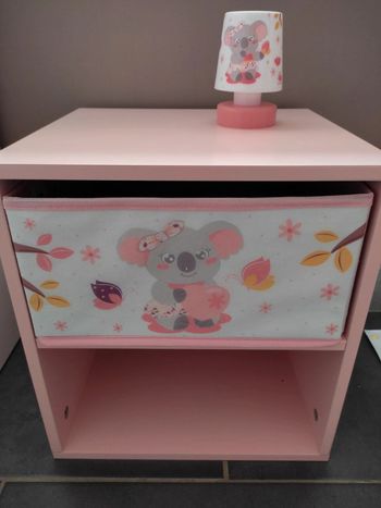 Table de chevet Cally Mimi Koala + veilleuse