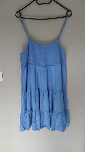 Robe à bretelles bleue