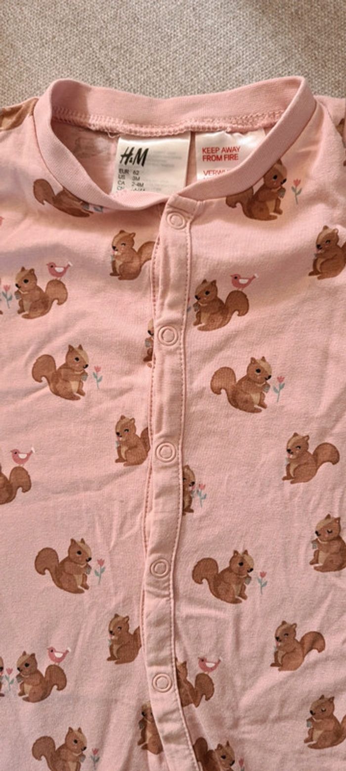 Lot de 2 Pyjamas H&M 62 cm - photo numéro 3