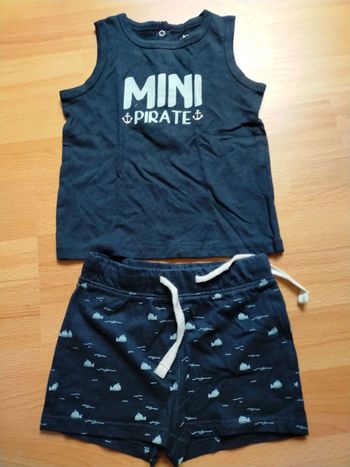 Ensemble pirate baleine 18 mois