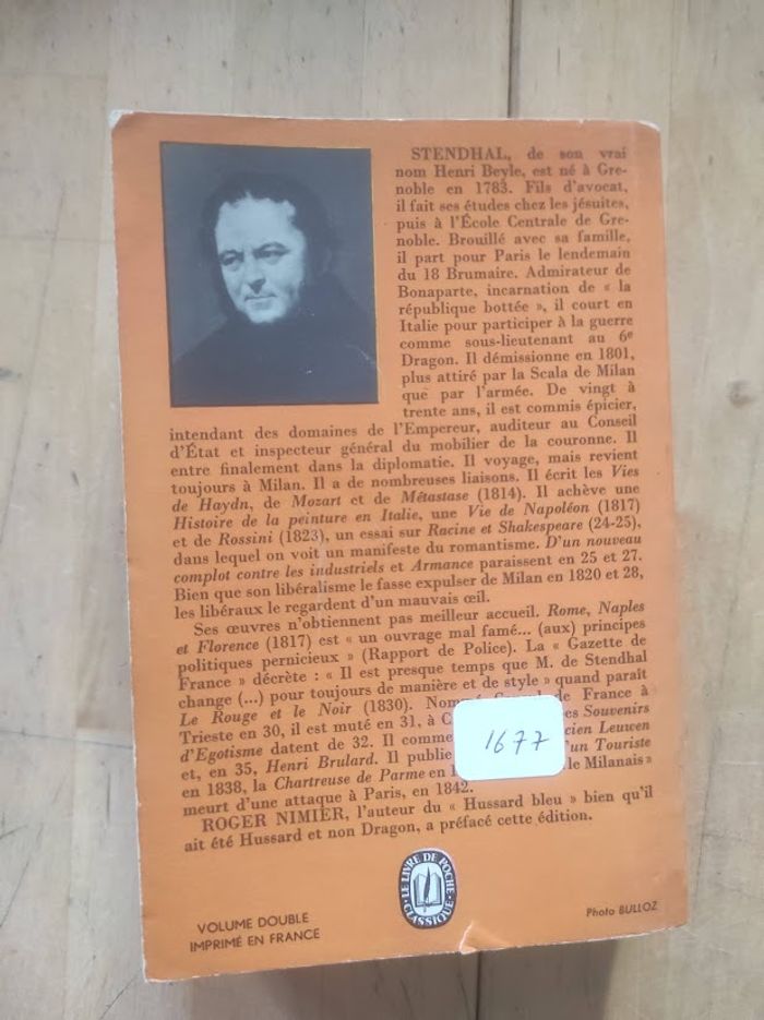 Le rouge et le noir Stendhal Livre de Poche 1964 - photo numéro 3