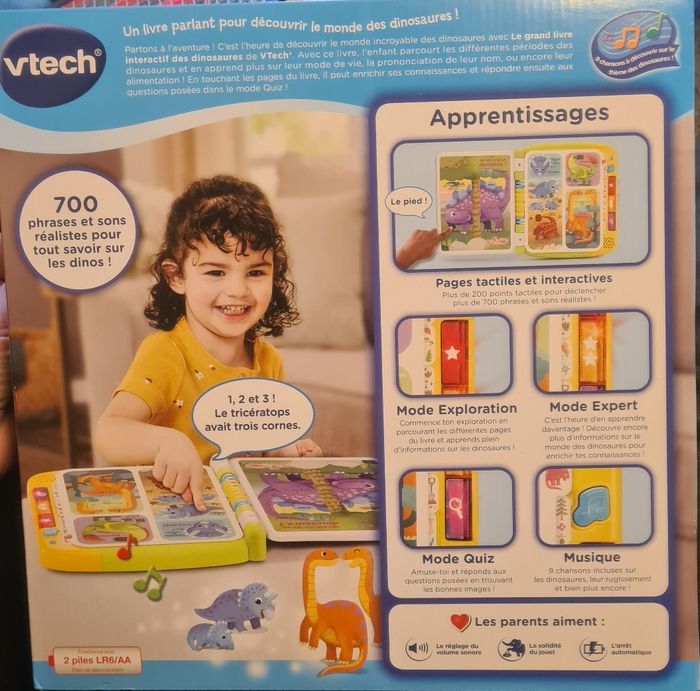 Le grand livre intéractif des dinosaures NEUF - photo numéro 2