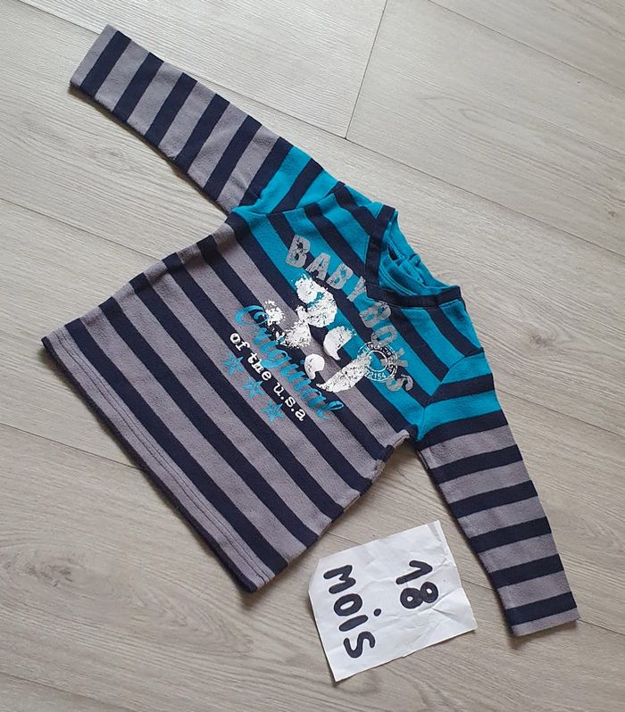 Maillot t-shirt manches longues 18mois garçon