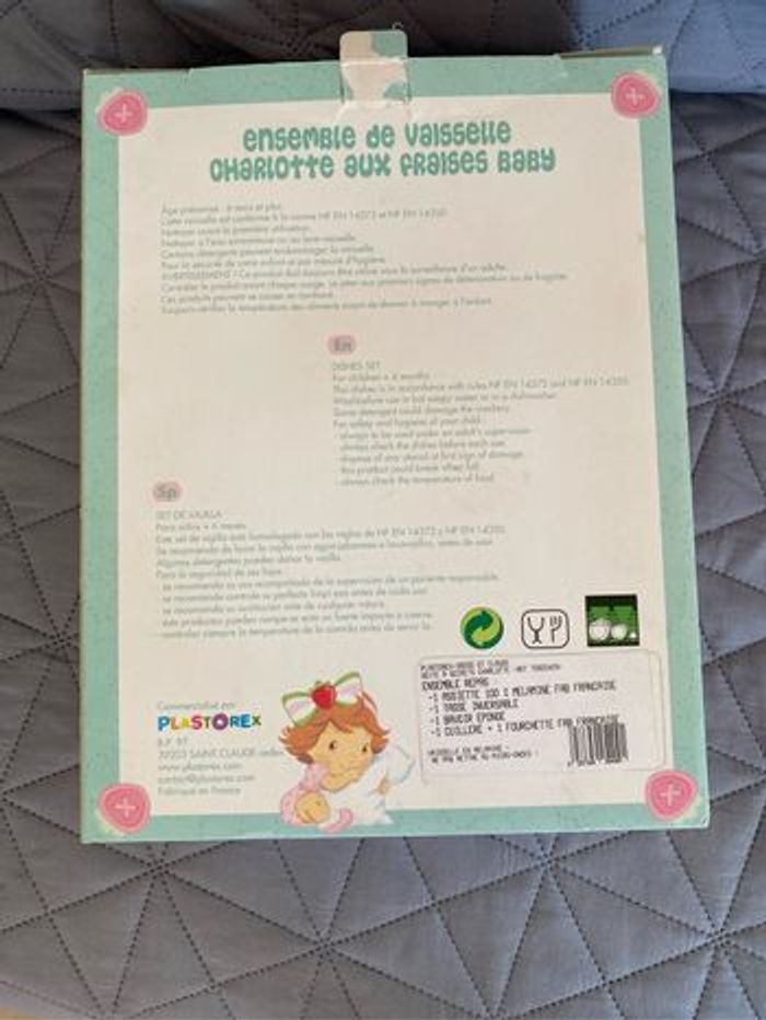 Set vaisselle enfant fille assiette + couvert ( fourchette, cuillère ) - photo numéro 2