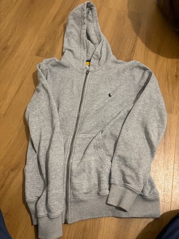 Sweat à capuche zip gris clair Polo Ralph Lauren + Y.Two Jeans - Taille M - Excellent état