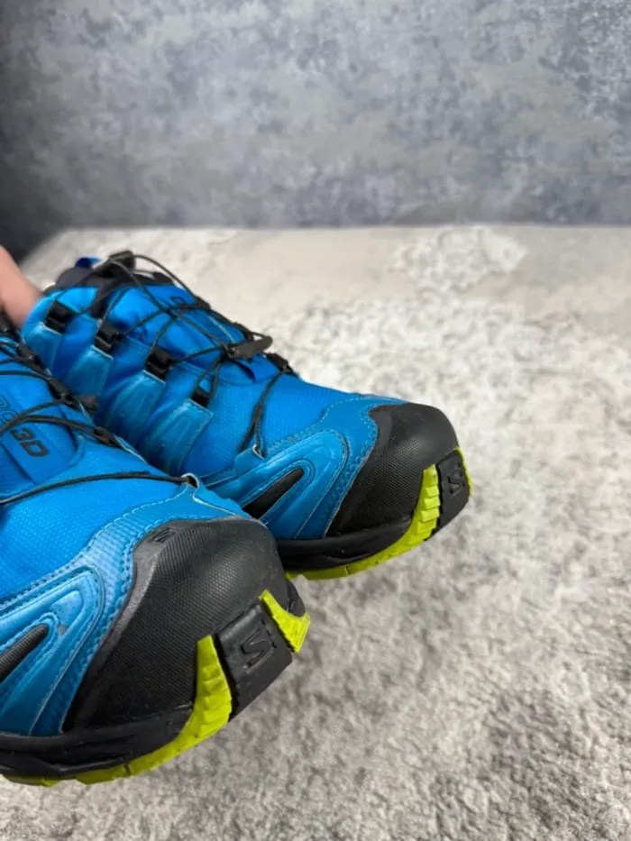 Salomon XA Pro 3D Gore-Tex - Trekking Shoes - Blue & Yellow - photo numéro 15