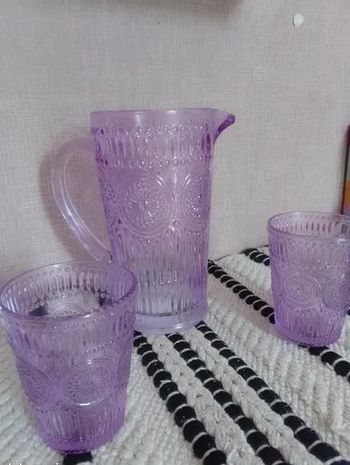 Lots carafe et verres à eau