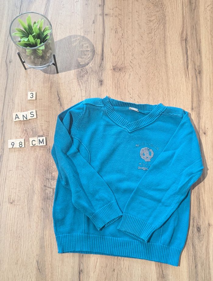Pull col V - 3 ans - 98cm