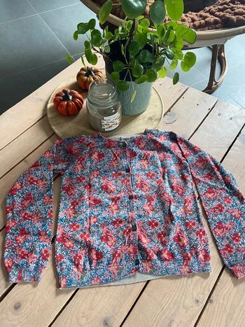 Gilet fleuri Bonton 8 ans
