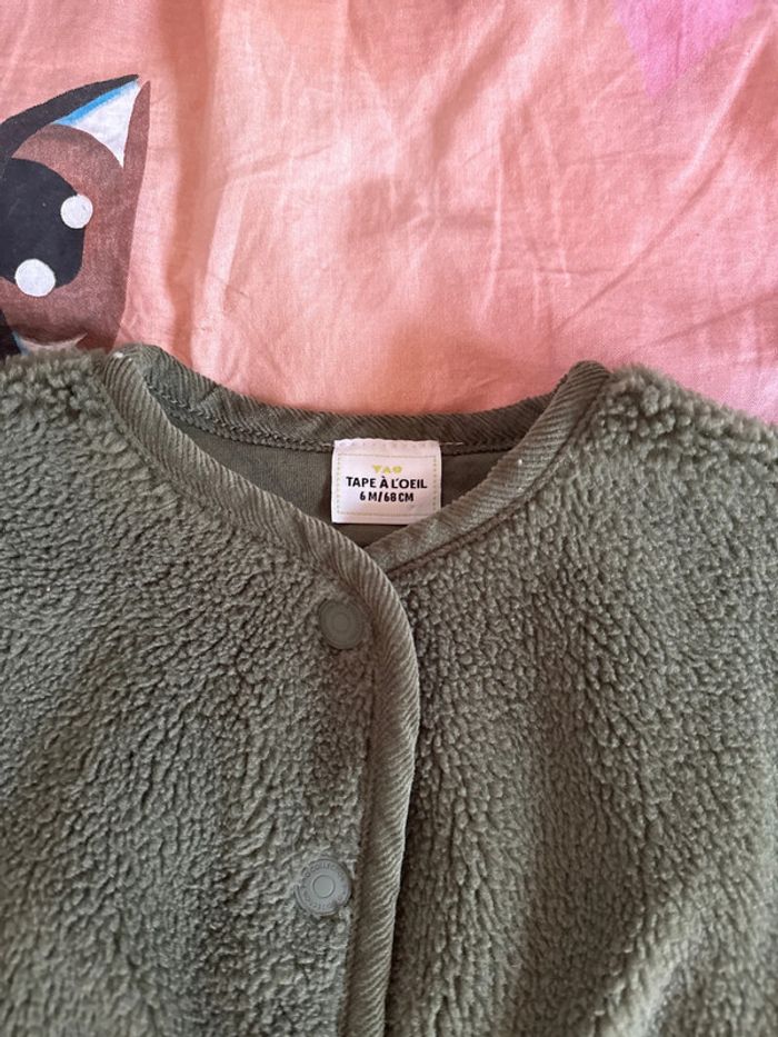 Veste polaire kaki 6 mis neuve tape à l’œil - photo numéro 4