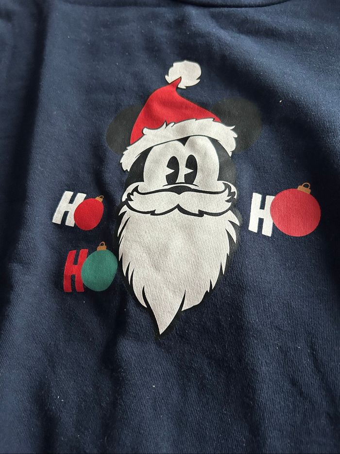 Sweat bleu marine Mickey Noël - photo numéro 2