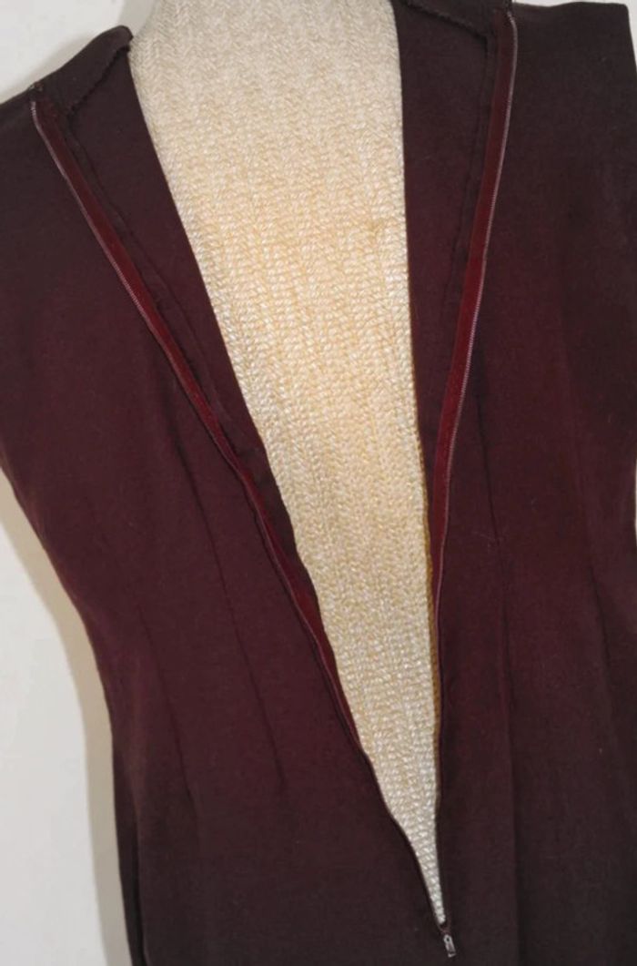 Robe - Lie de vin - Fait main - 44/46 - photo numéro 12