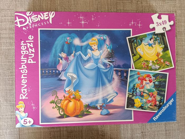 Lot 3 puzzles princesses disney 49 pièces - photo numéro 5