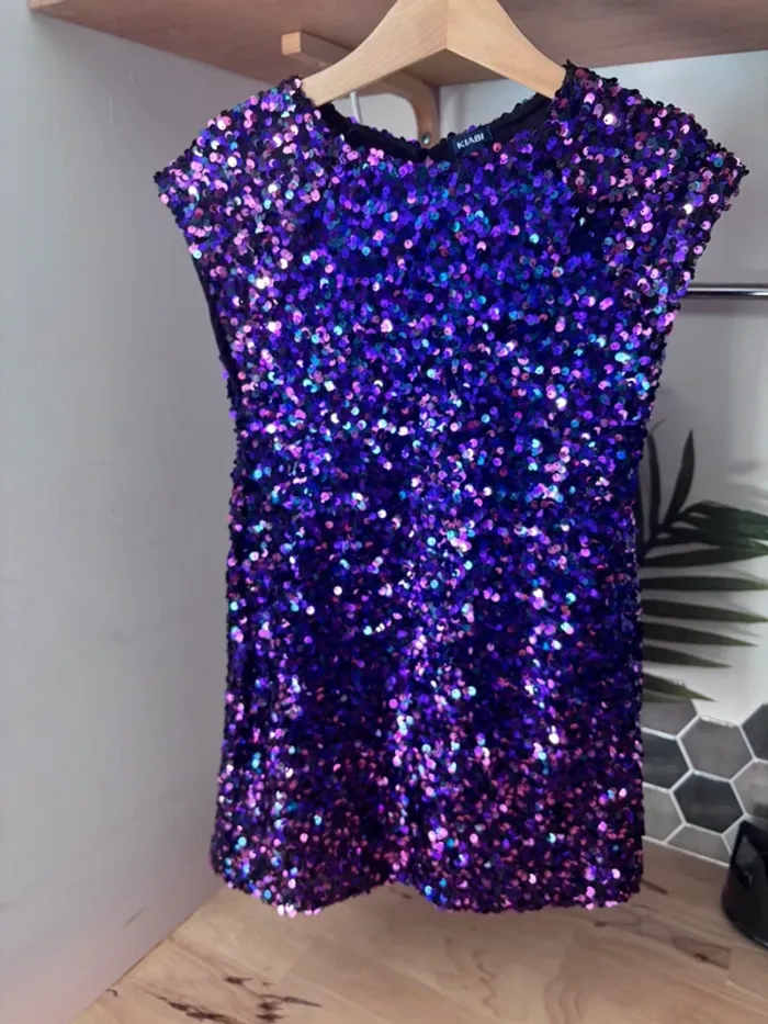 💜 Robe sequins violette • Kiabi • 6 ans 💜 - photo numéro 3