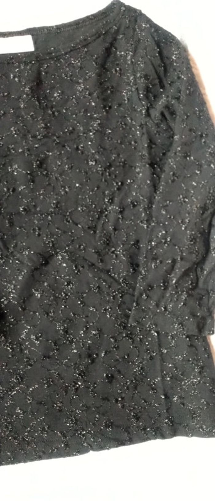 Haut noir avec broderies scintillantes vintage femme 36 pimkie - photo numéro 8