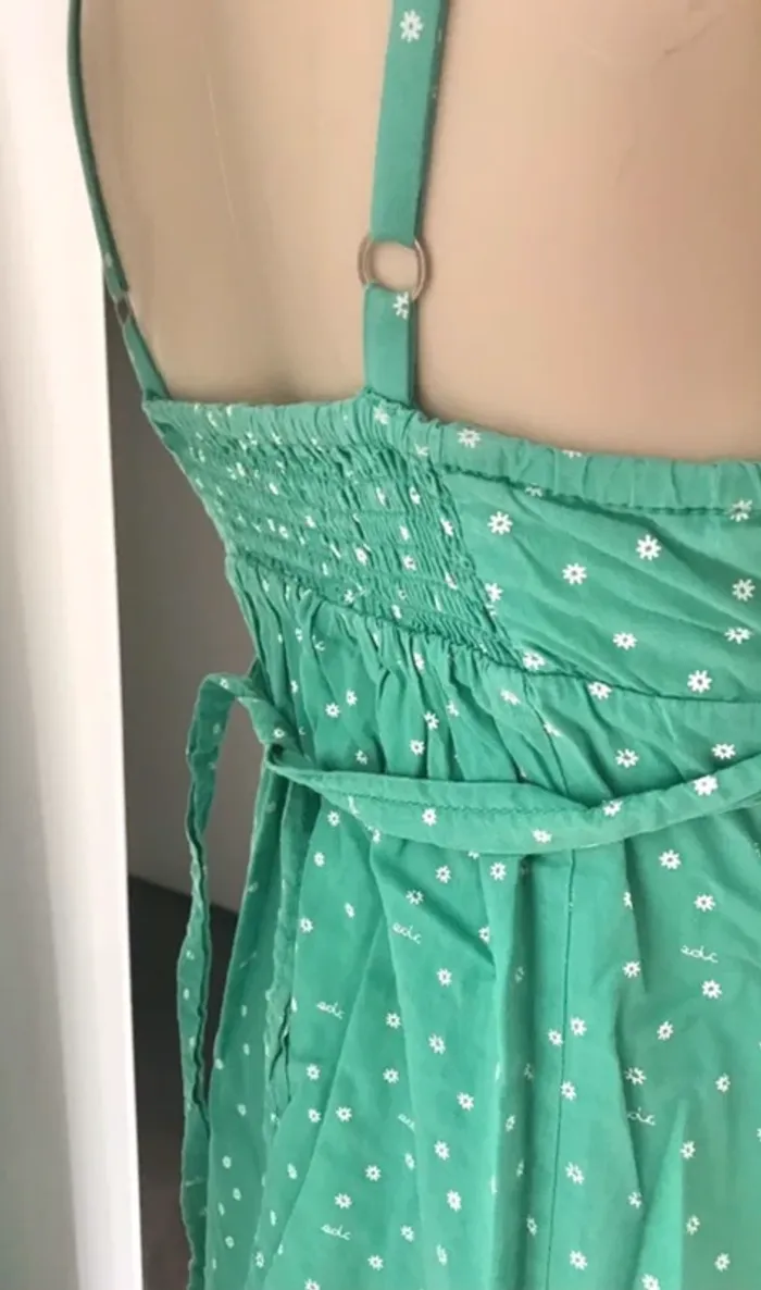 Robe verte petite fleur EDC by esprit - photo numéro 4