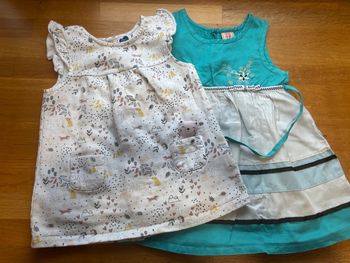 Lot 2 robes 12 mois fille