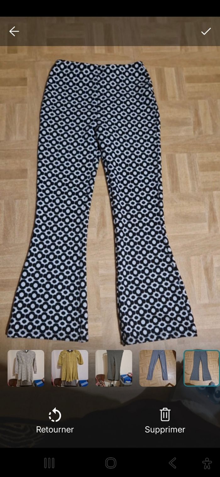 Pantalon patte d'éléphant